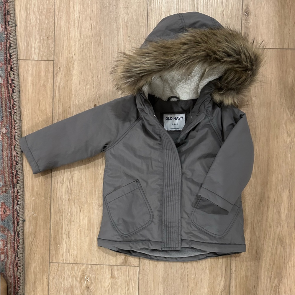 Old Navy Fleece lined Jacket 18- 24 months